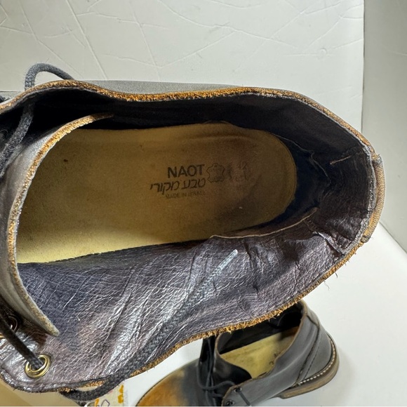 Naot Men’s Ombre Leather Ankle Boots EU 42 US 9 Slip Resistant Made in Israel - Picture 11 of 11